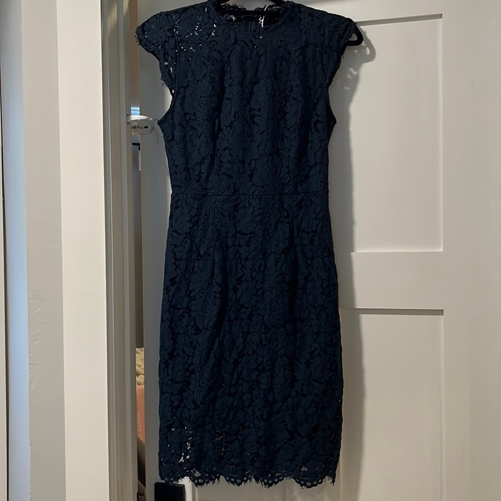 Navy lace dress